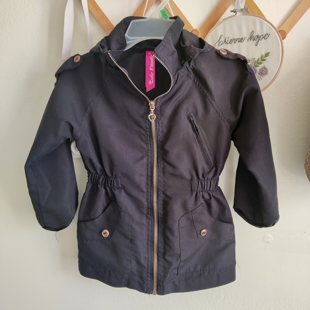 Black Kids Windbreaker Jacket
